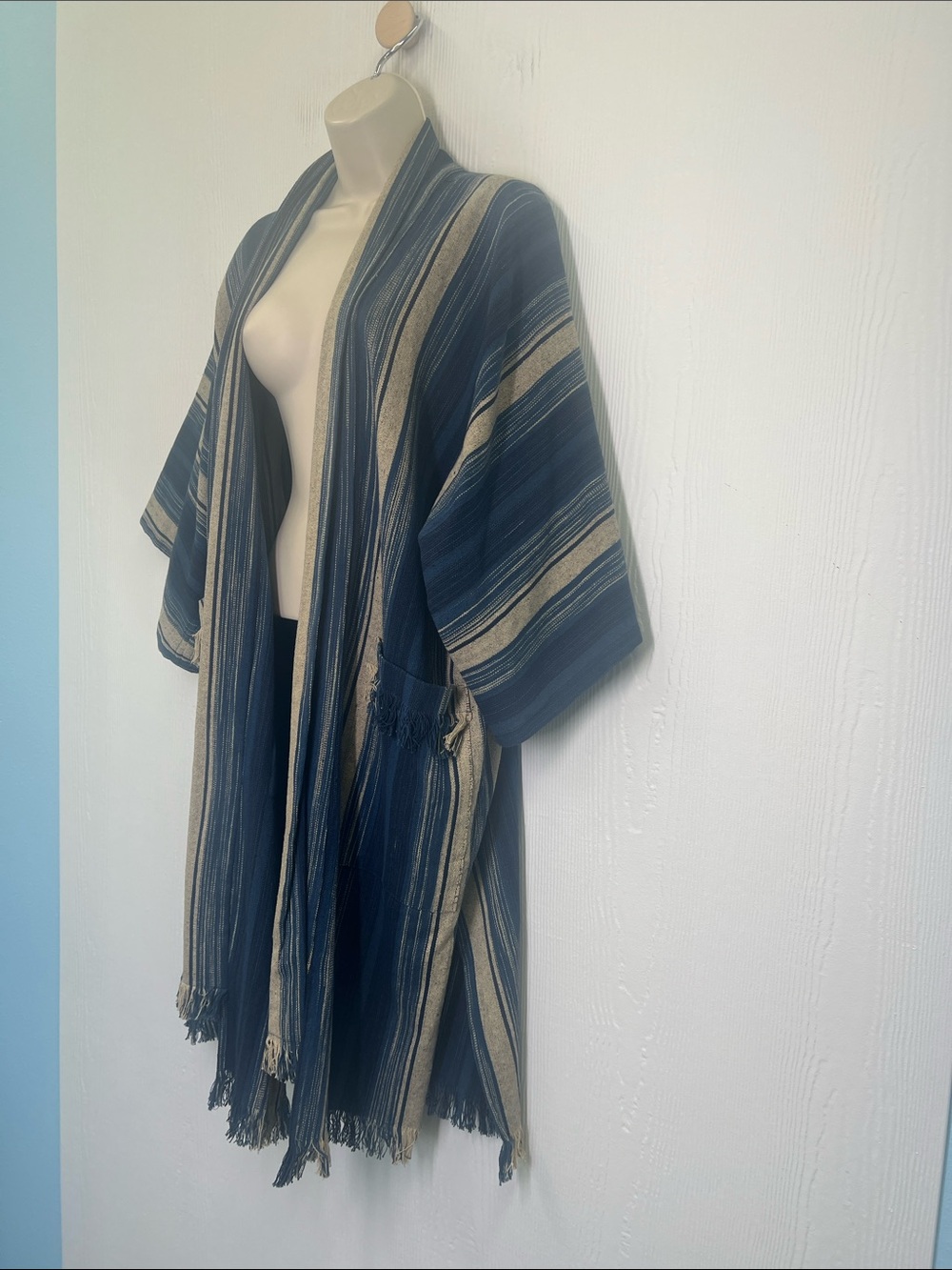 Free People - NWT Odyssey Striped Open Kimono Lightweight Cardigan Size Onesize - Picture 6 of 12